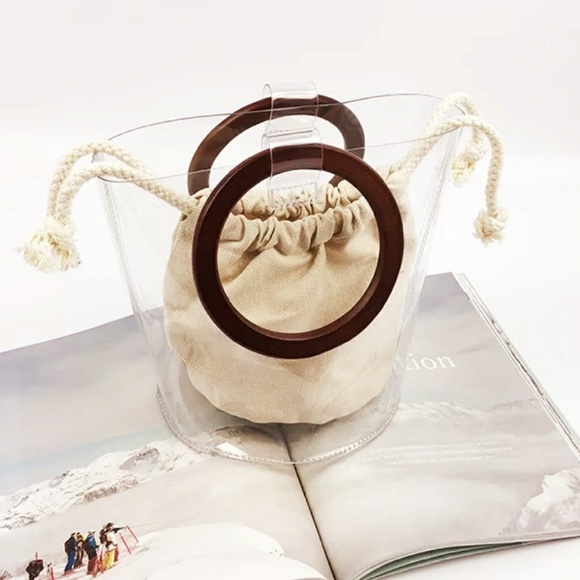 ⬇️VIVA | Wooden Handle Mini Bag - Picture 3 of 5